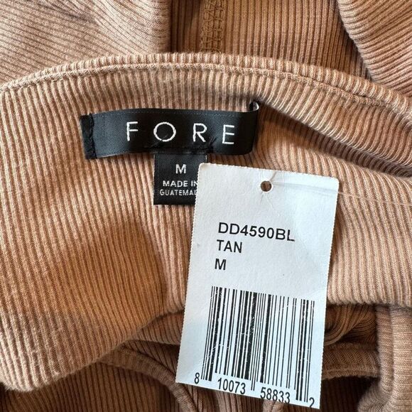 NWT FORE Tan Beige Cutout Bikini Top Maxi Dress - Picture 6 of 6